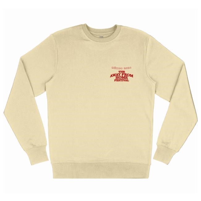Official The Away From Home Festival 2024 Yellow Crewneck Sweatshirt