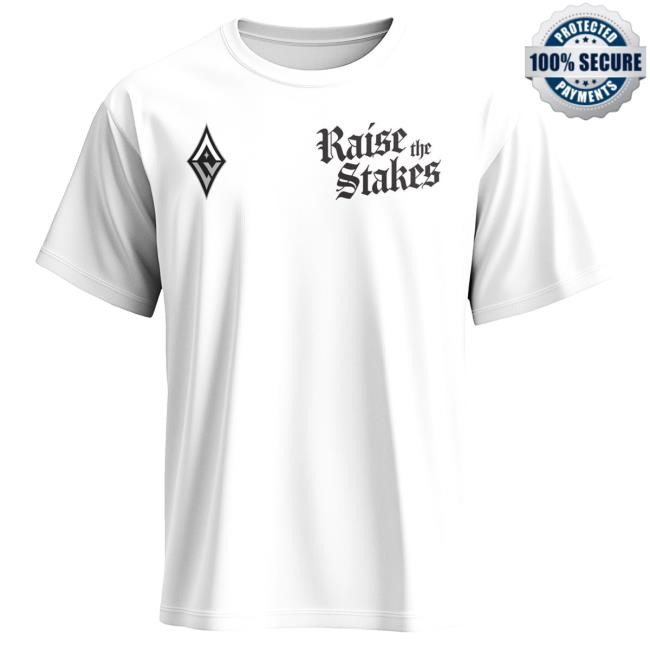 Las Vegas Aces Raise The Stakes 2025 Playoffs White T Shirt
