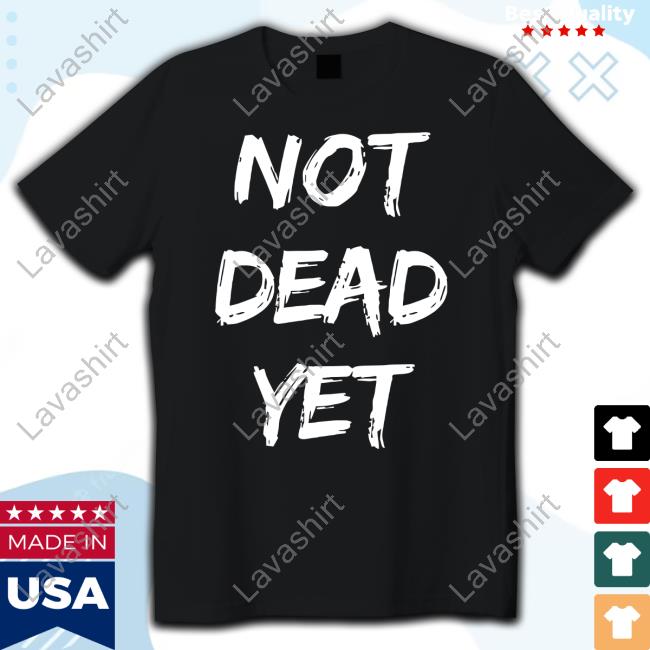 Official Frank Turner Merch Not Dead Yet Black Tee Shirt