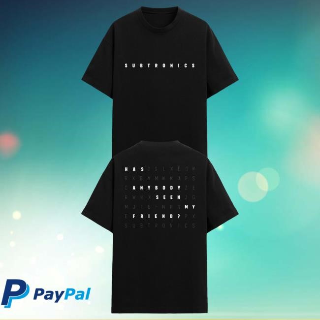 Official Subtronics Merch Shop Subtronics - Friends Crossword Tees