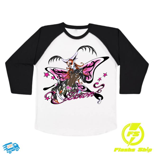 Official Up Until Dawn Merch Butterfly Raglan Tee