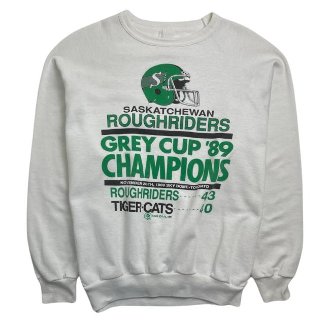 Official Shop Demand Vintage '89 Sask Roughriders Shirt White Shopdemand