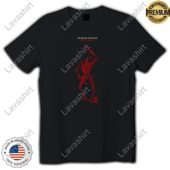 Duran Duran Merch Danse Macabre Dm Red Skeleton Tee