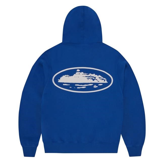Official Corteiz Island Zip Popover Hoodie [Navy]