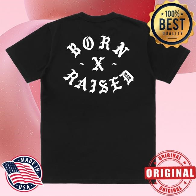 Official Born X Raised Merch Store Shop Rocker T-Shirt: Black BornxRaised
