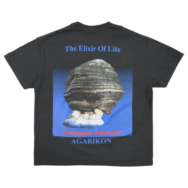Off-Black Elixir of Life Tee by Online Ceramics — graphic lookbook