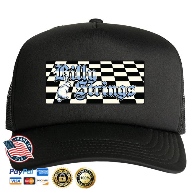 Official Billy Strings Merch Store Shop Billy Strings Checkered Rabbit Patch Cap