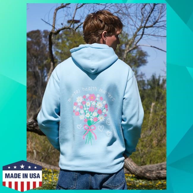 Official Happiness Project Bouquet Hooded Sweatshirt - Sky Blue