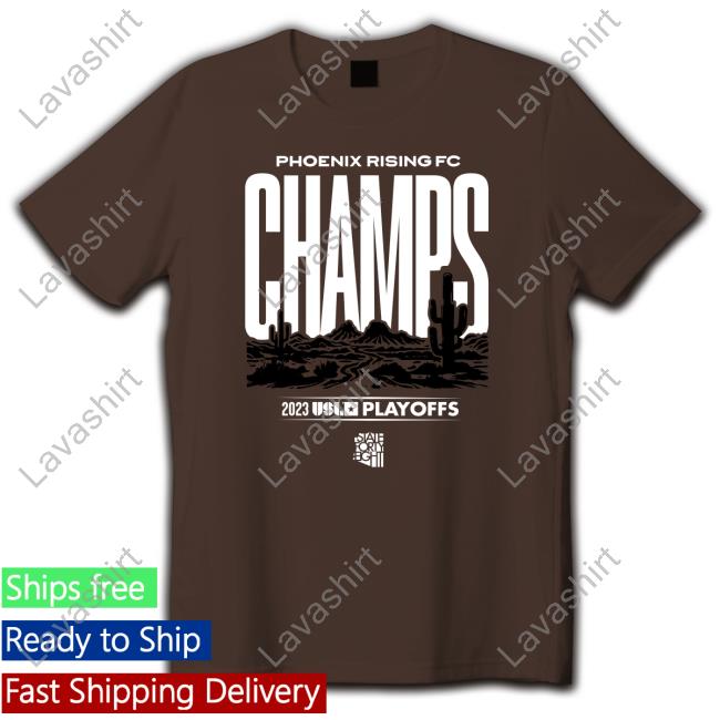 Official Phoenix Rising State Forty Eight 2023 Usl Champions T Shirt