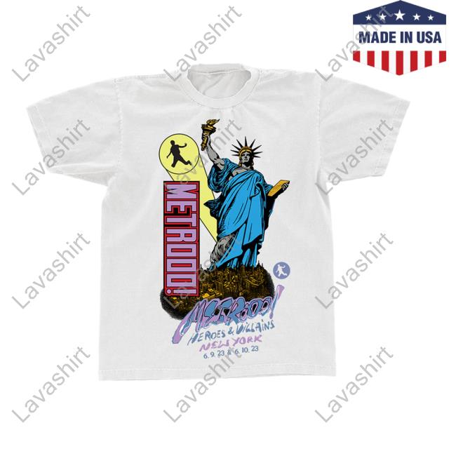 Official Metro Boomin Clothing Store Shop Ny Heroes & Villains T Shirt Metroboominshop Merch