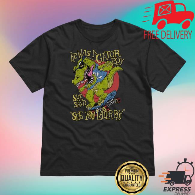 Official Gators Daily Store Merch Shop Sk8r Gator Black Top Shirt