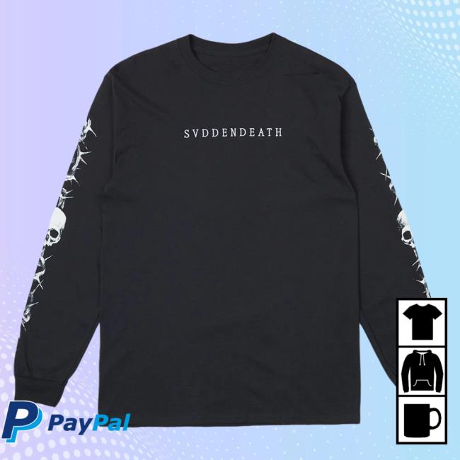 Official Svdden Death Merch Spine Long Sleeve Tshirt Svddendeath