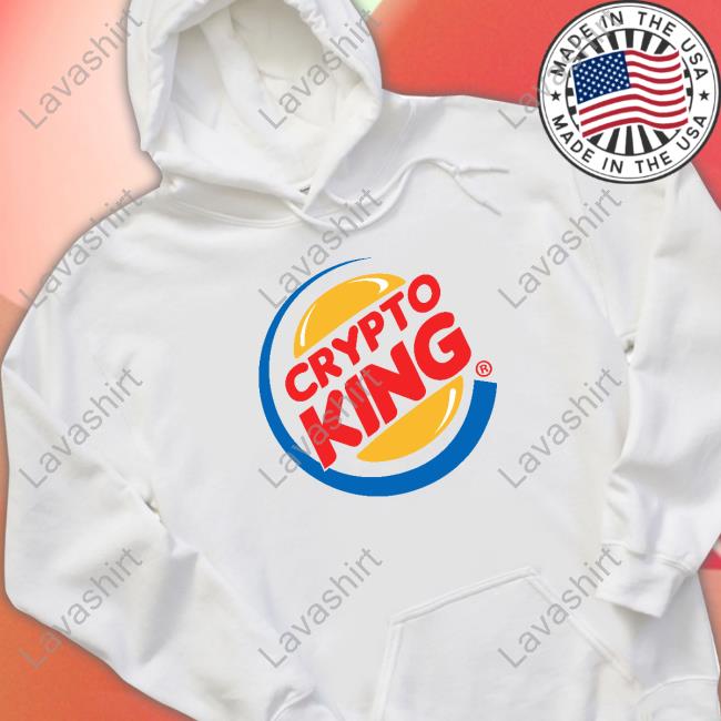 Coin Bureau Merch Crypto King White Crewneck Sweatshirt