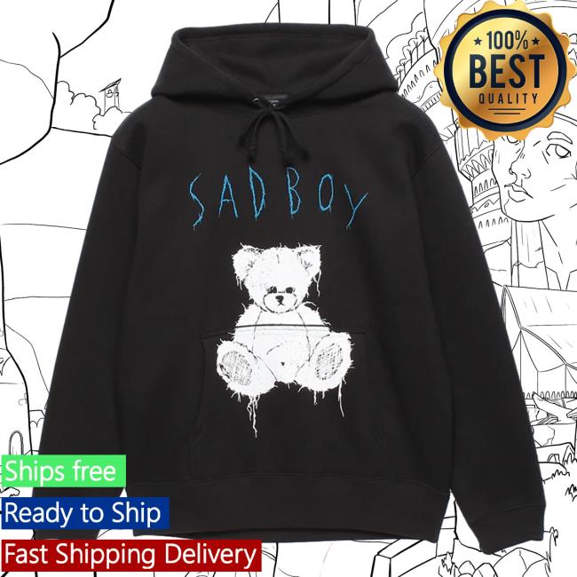 Official Azs Tokyo Merch AzsTokyo Teddy Sad Boy Cry Die Hell Hoodie Black
