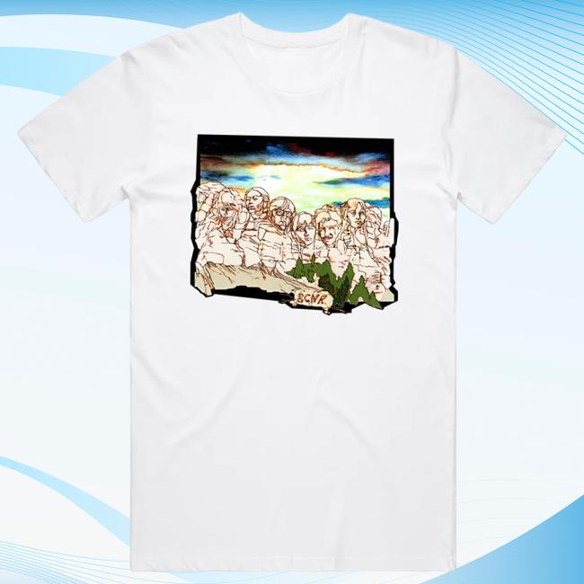 Official Black Country New Road Merch Mt Rushmore White Shirt