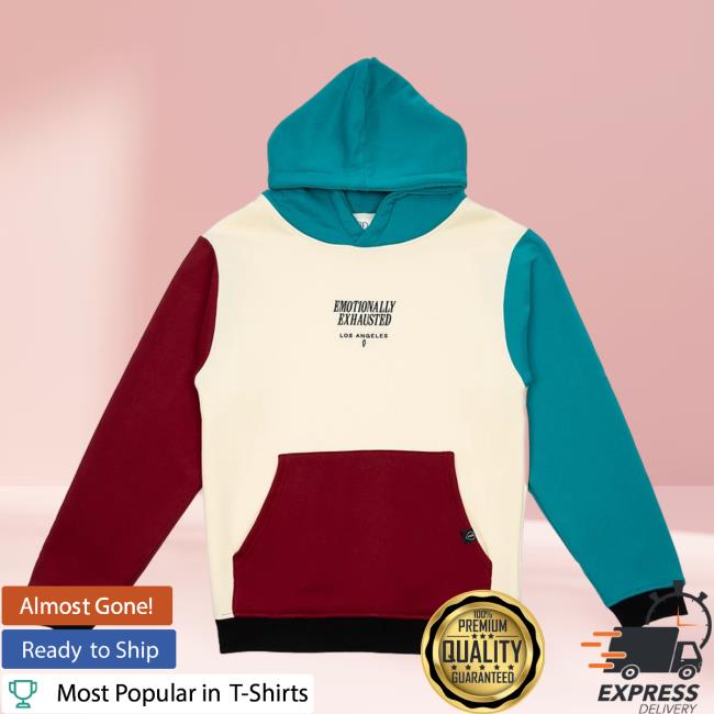 Official Beautiful Bastard Merch Emotionally Exhausted Color Block Hoodie