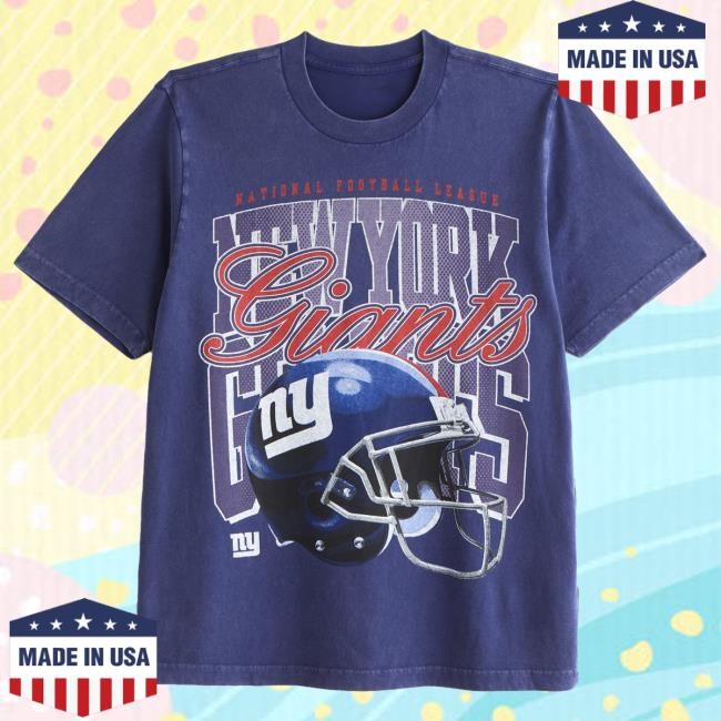 Official Abercrombie And Fitch Apparel New York Giants Vintage-Inspired Graphic Top Shirt NFL by Abercrombie