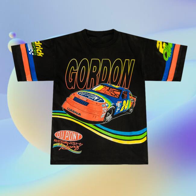Official Thentwrk Vintage NASCAR Gordon AOP Top Shirt 3D All Over Print