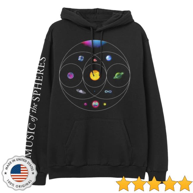 Official Coldplay Merch Store Shop Music Of The Spheres Hoodie Cold Play Apparel Clothing