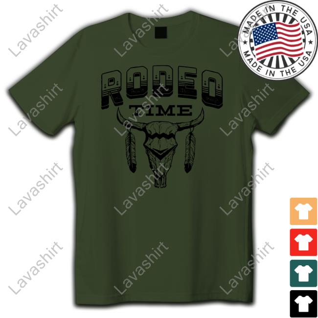 Official Dale Brisby Merch Rodeo Time Skull Clay Hoody