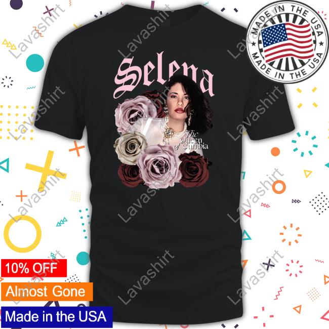 Floral Selena The Queen Of Cumbia Tee Shirts