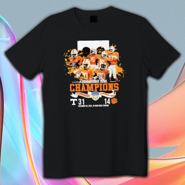 2022 Orange Bowl Champions Tennessee Clemson Tiger December 30 2022 Shirts 2022 Orange Bowl Champions Tennessee Clemson Tiger December 30 2022 Hoodie