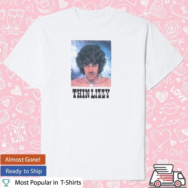 Collector Artwork Print Portrait Tee From Noah NYC x Thin Lizzy