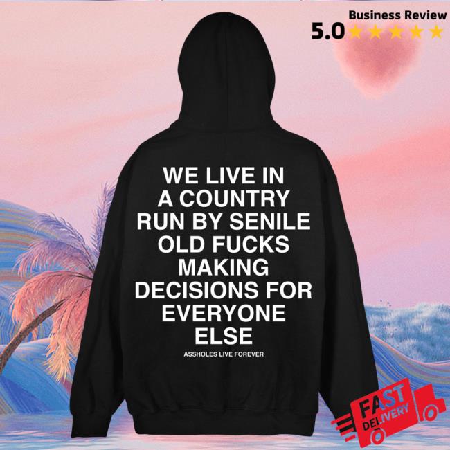 Official Linda Finegold Merch Store Senile Old Fucks Black Long Sleeve Shirt Lindafinegold Clothing Shop