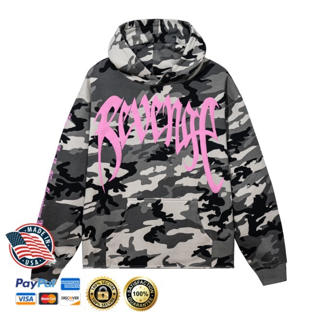 Revenge X Kill Pullover Hoodie Camo/Pink Revenge Merch Shop