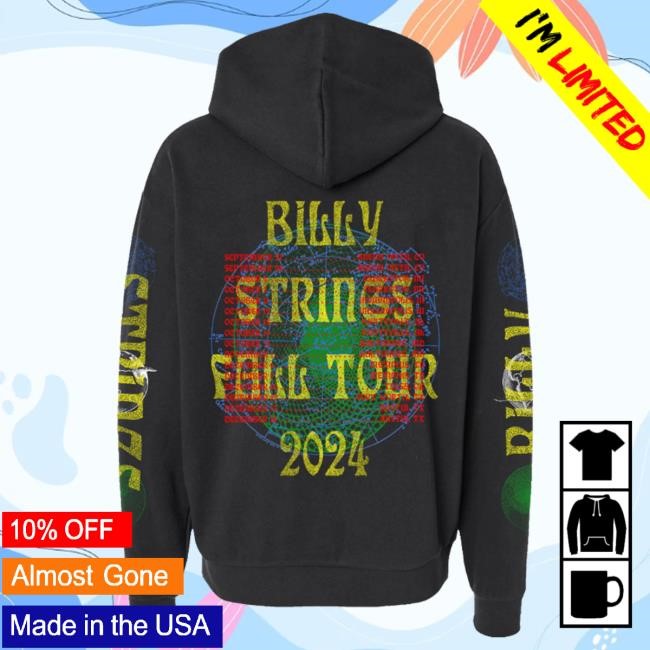 Official Billy Strings Merch Store Shop Billy Strings Flying Horse Pullover Hoodie with Dates (Brian Morgante / Flesh & Bone Design)