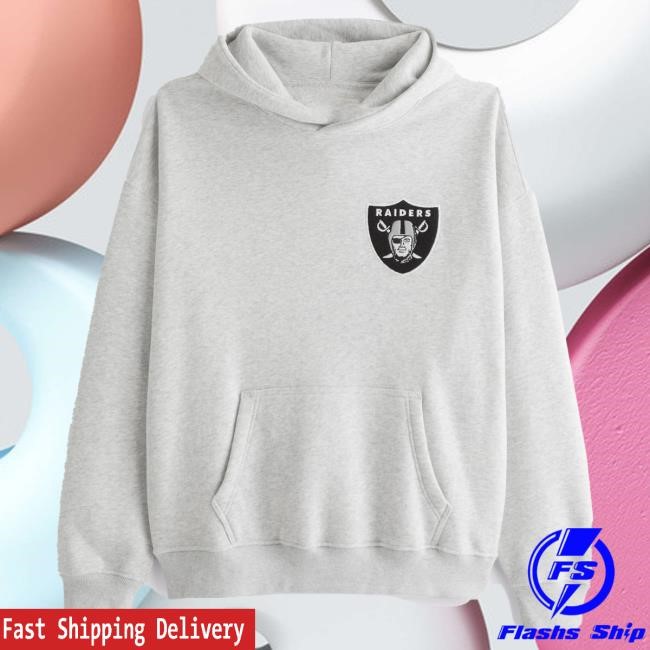 Official Abercrombie And Fitch Apparel Las Vegas Raiders Graphic Popover Hoodie NFL by Abercrombie