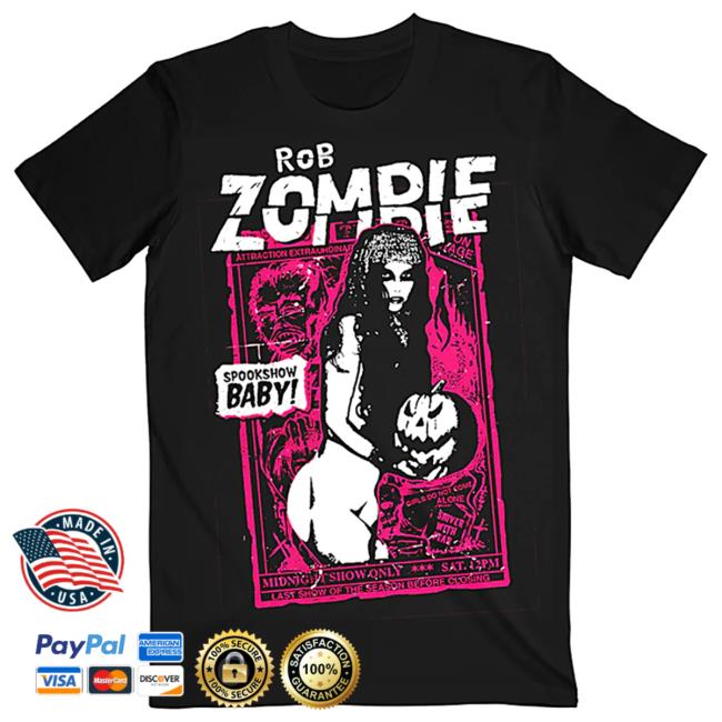 Official Rob Zombie Merch Shop Spookshow Tee Shirt