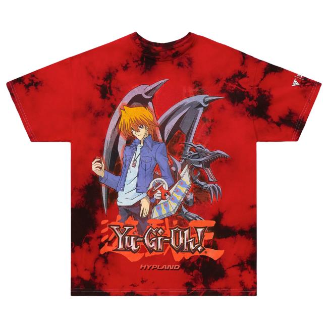 Official Hypland Clothing Merch Store Hypland Yugioh Joey Red Eyes Top Shirt (Tie Dye)