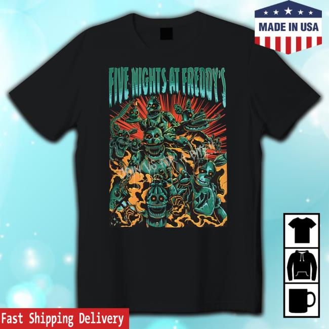 Five Nights At Freddy's Metal Animatronics Crewneck Sweatshirt