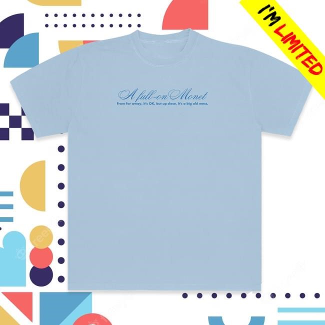 Official Super Yaki & Jes Sheldon Present: A Full-on Monet New Shirt Light Pink SuperYaki