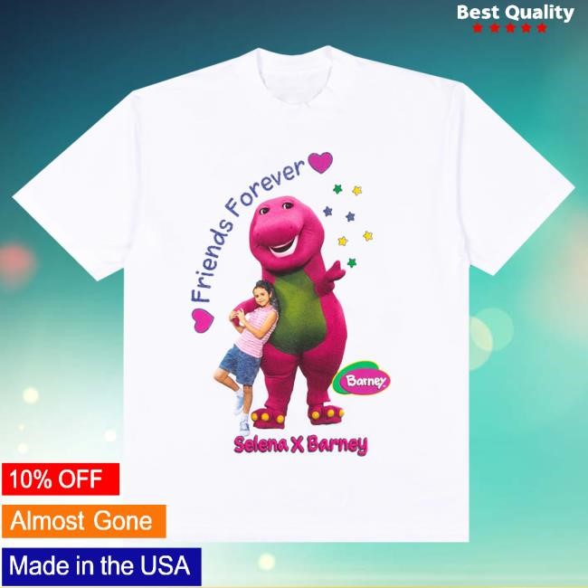 Official Complex Merch Store Barney X Selena I Love You Black Tshirt Selena Gomez