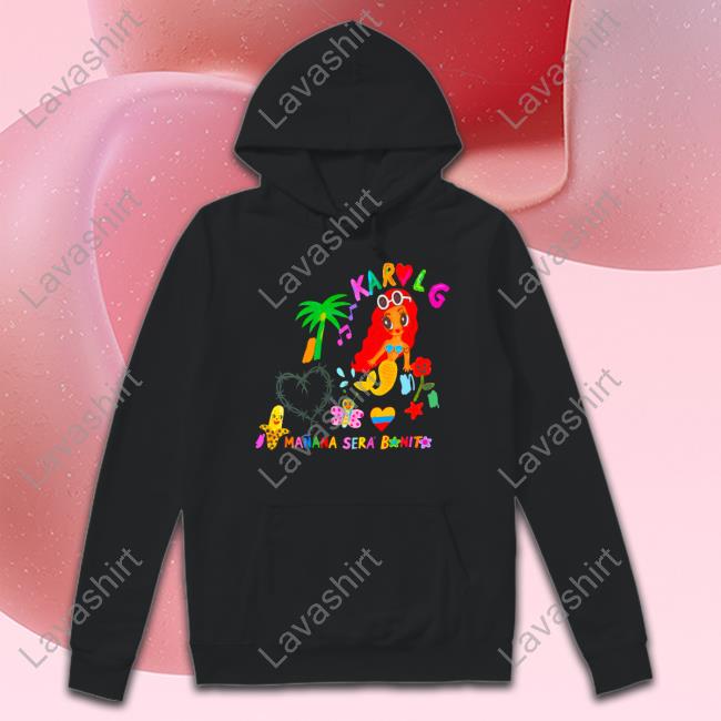 Manana Sera Bonito Merch Mañana Será Bonito Collage Hooded Sweatshirt Shopkarolg