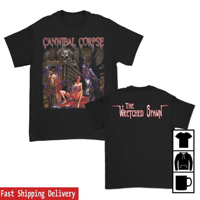 Official Kings Road Merch Store Cannibal Corpse The Wretched Spawn Shirt New (Black) Kings Road Shop CannibalCorpse