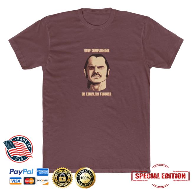 Official The Dick Show Merch Stop Complaining Or Complain Funnier Hoodie