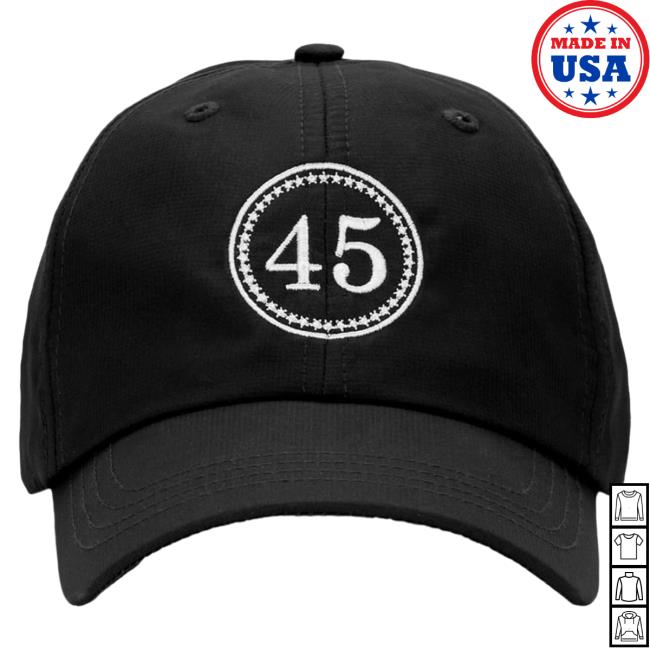 Official Donald Trump Merch Store Donald Trump 45 Cap – Black Donald Trump Apparel Clothing Shop DonaldTrump
