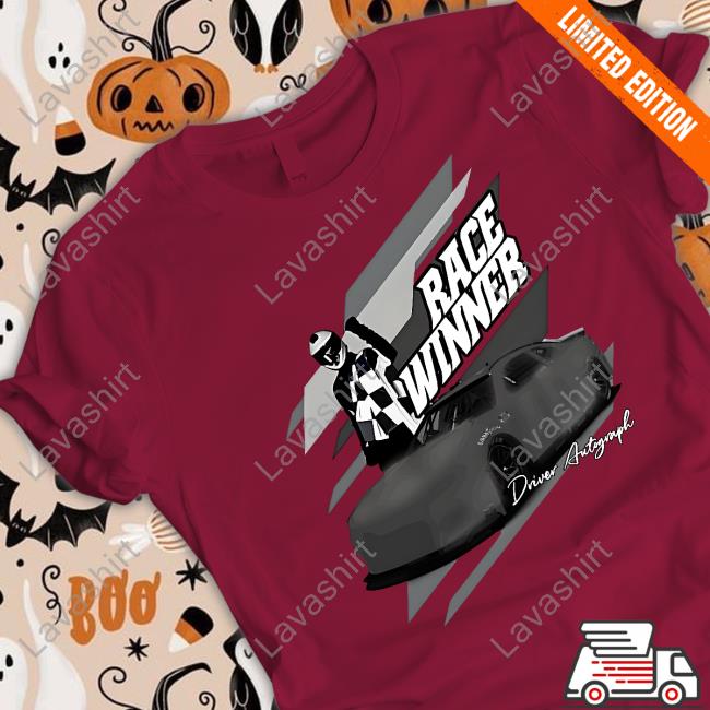 23Xi Racing Shop Tyler Reddick 2023 EchoPark Automotive Race Winner Driver Autograph Tee Shirt Alanis King Race Winner T Shirt