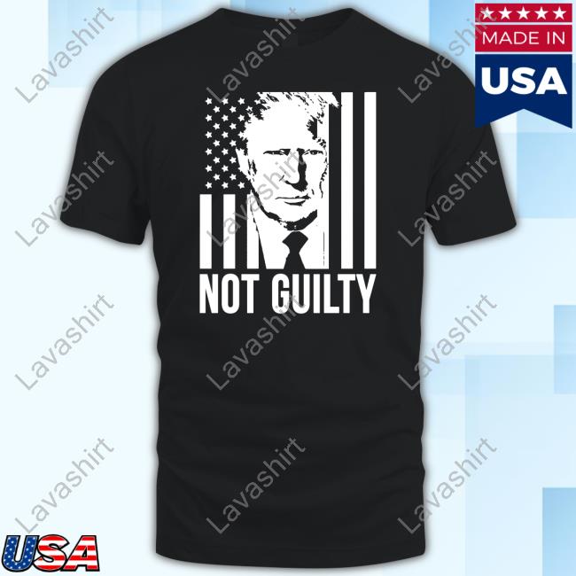 Officialhodgetwins Merch Trump Not Guilty Flag Shirt