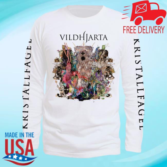 Vildhjarta Merch Kristallfågel White Long Sleeve Shirt