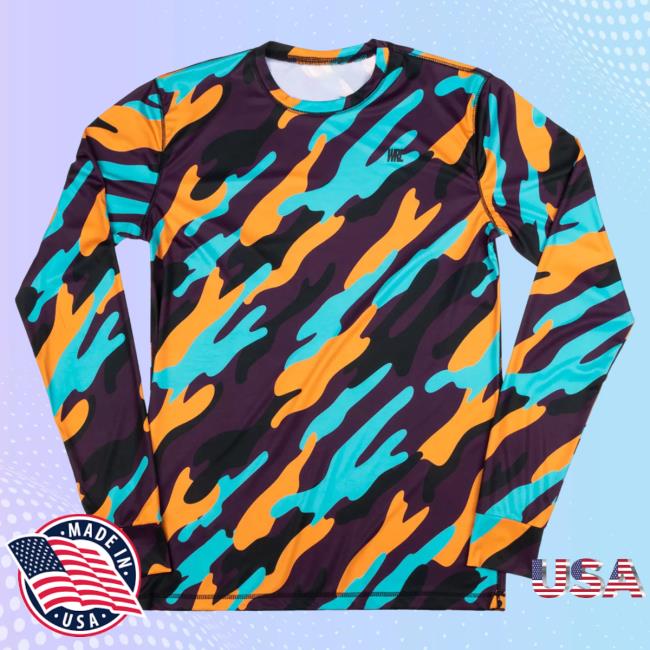 Official We Ride Local Super Camo Lightweight Base Layer Top Long Sleeve T Shirt