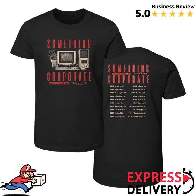 Andrew McMahon Something Corporate SOCO Out Of Office Tour New Tee