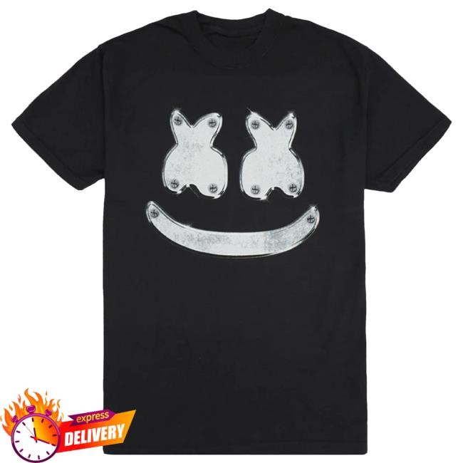 Official Marshmello Merch Store Metal Smile Tshirt Marshmello Apparel Clothing Shop