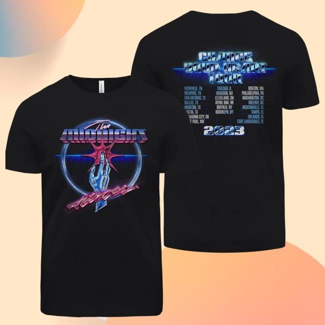 The Midnight Change Your Heart Tour New Tee The Midnight Merch