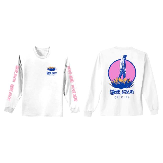 Official Imagine Dragons Merch Store Shop Imagine Dragons Origins Lotus Inverted Long Sleeve Shirts ImagineDragons