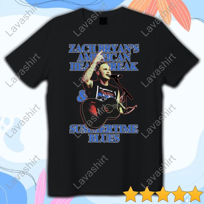 Zach Bryan's American Heartbreak & Summertime Blues T-Shirt