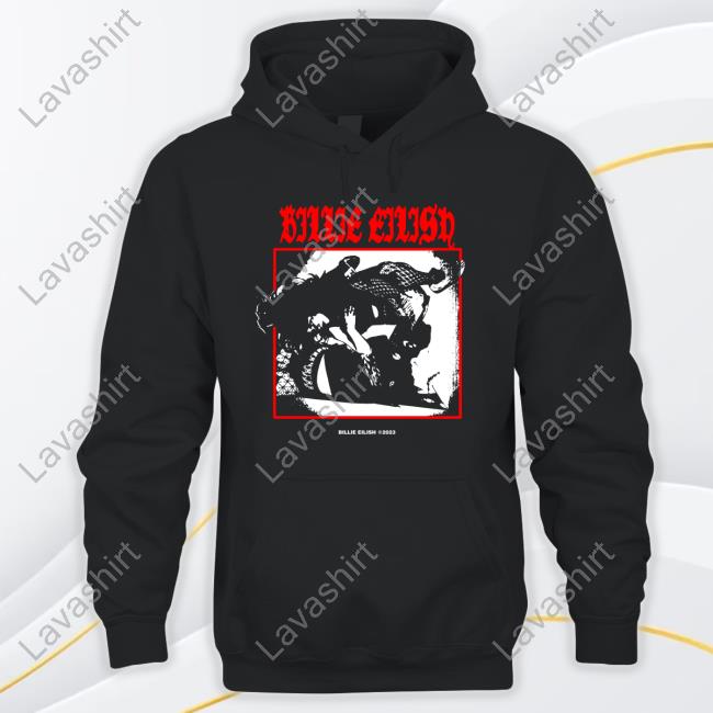 Store Billie Eilish Merch Black Masked Long Sleeve Tee